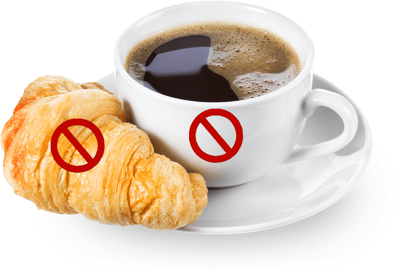 Pas de croissants ni flyer